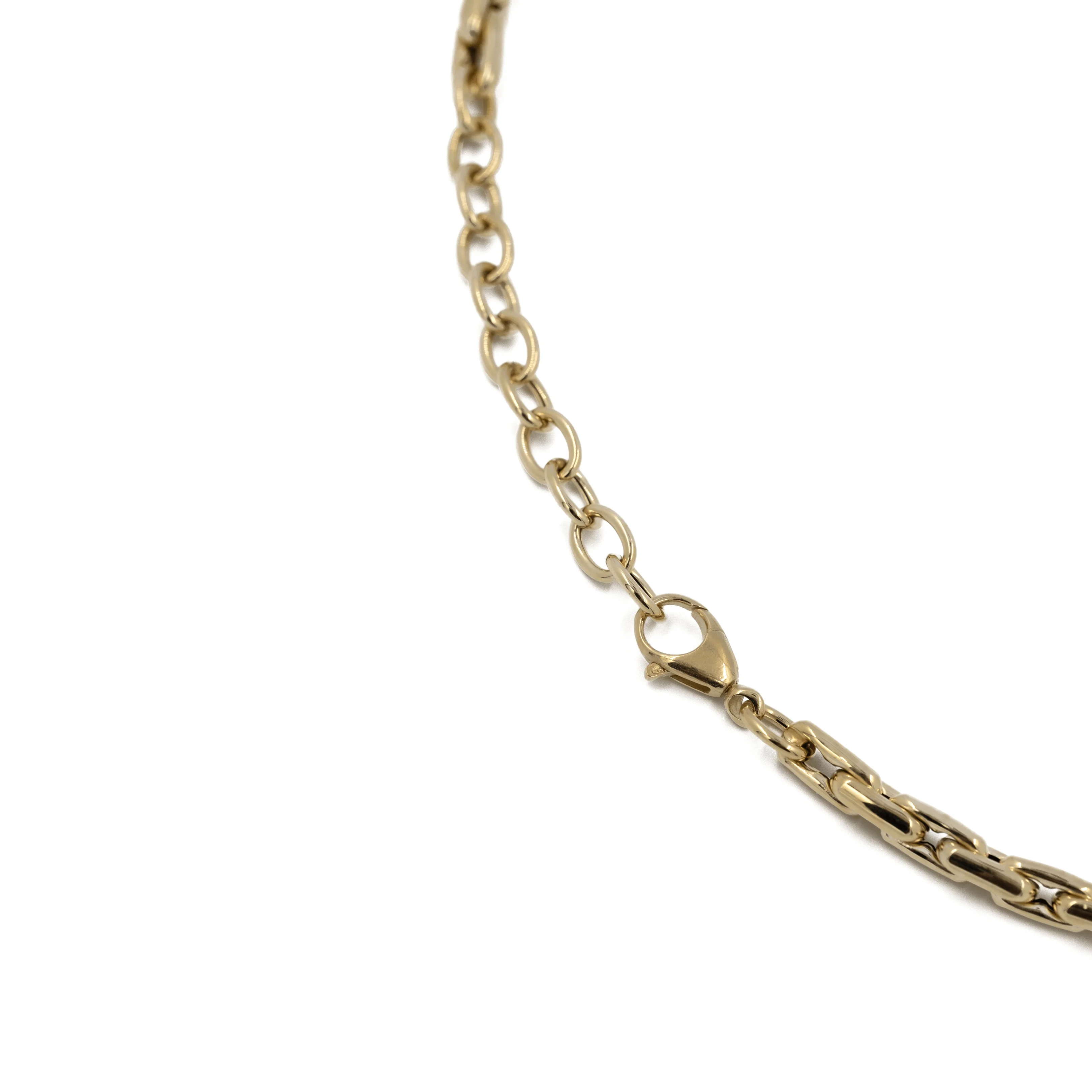 HOLLOW INDENTED PAPERCLIP NECKLACE - Image 2