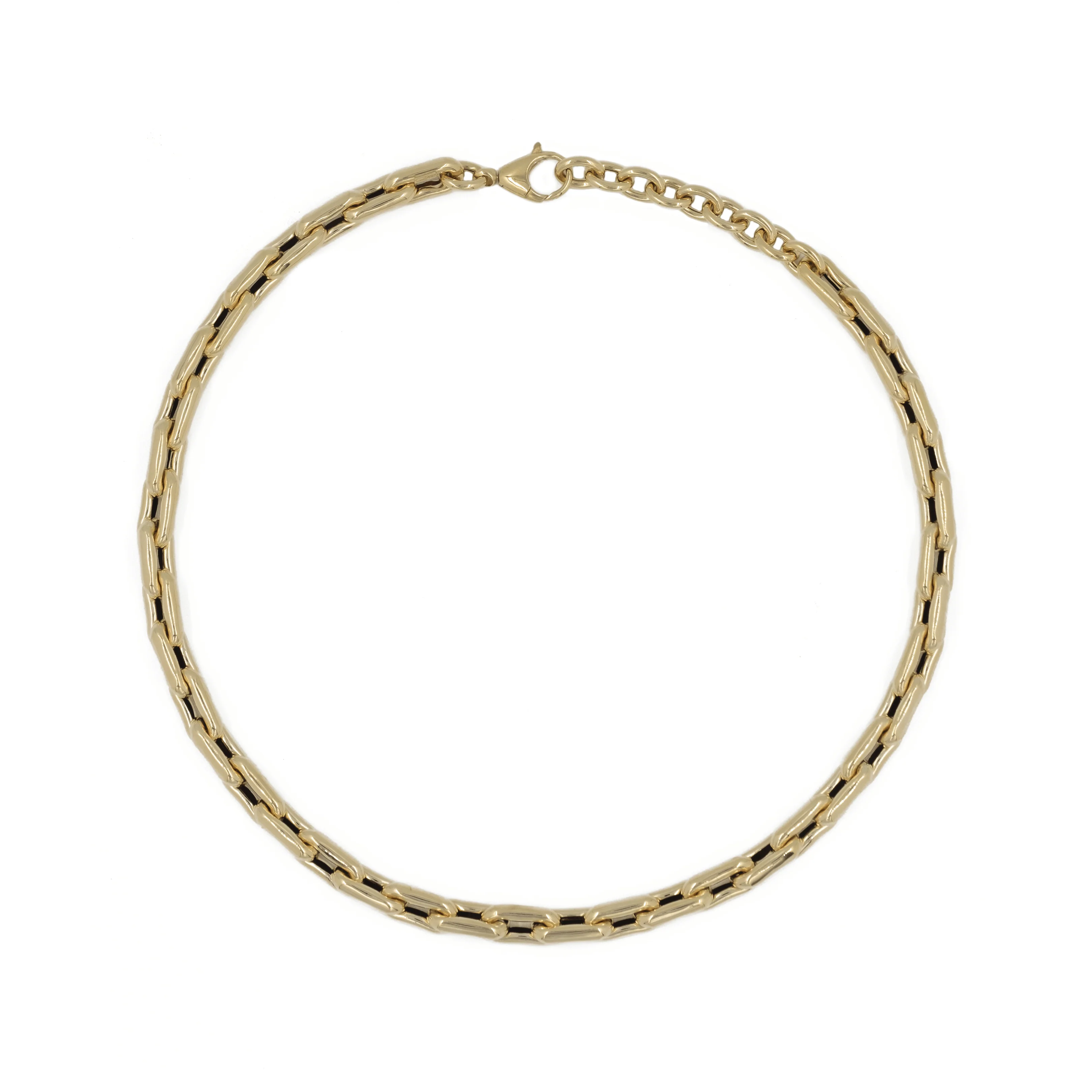 HOLLOW INDENTED PAPERCLIP NECKLACE - Image 4