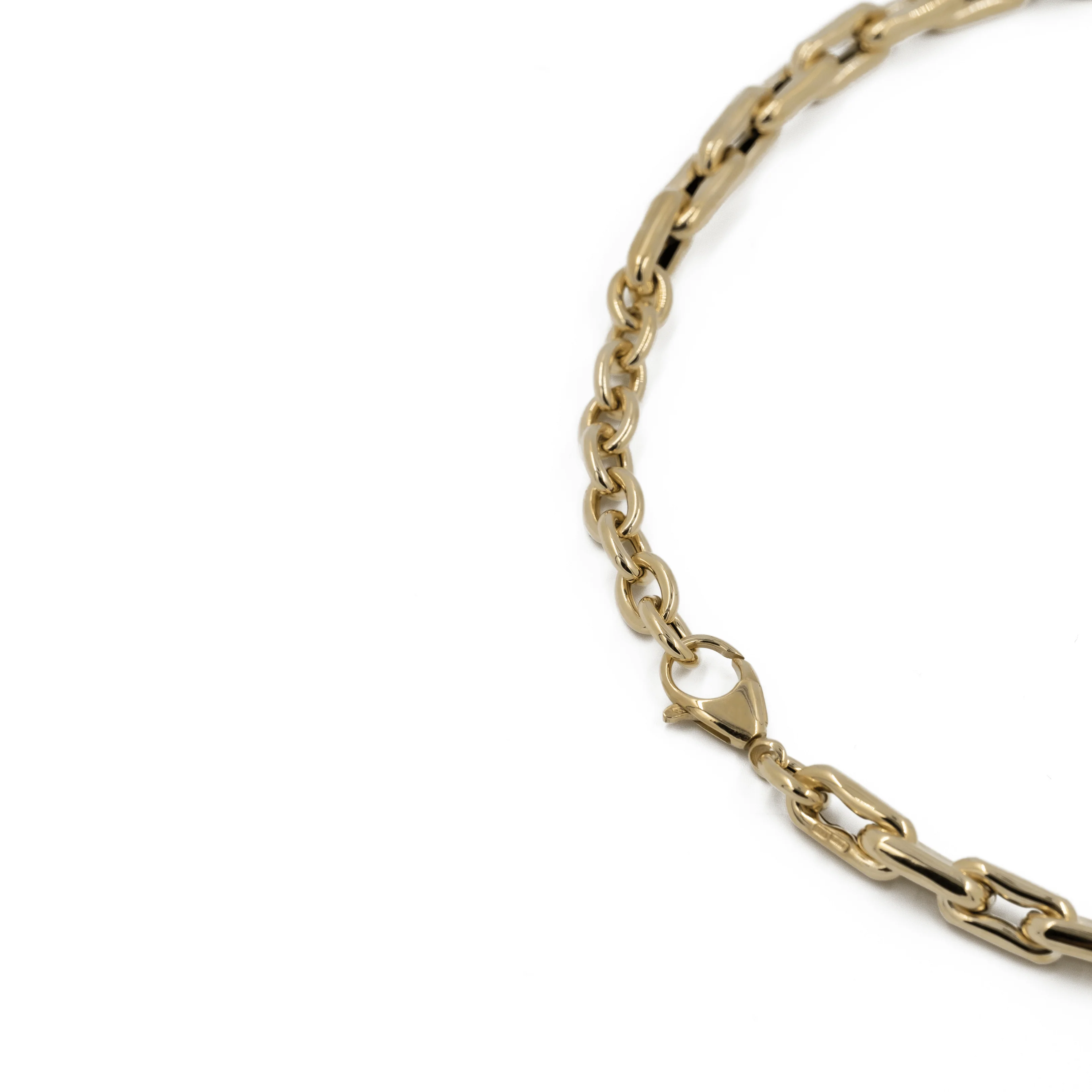 HOLLOW INDENTED PAPERCLIP NECKLACE - Image 5