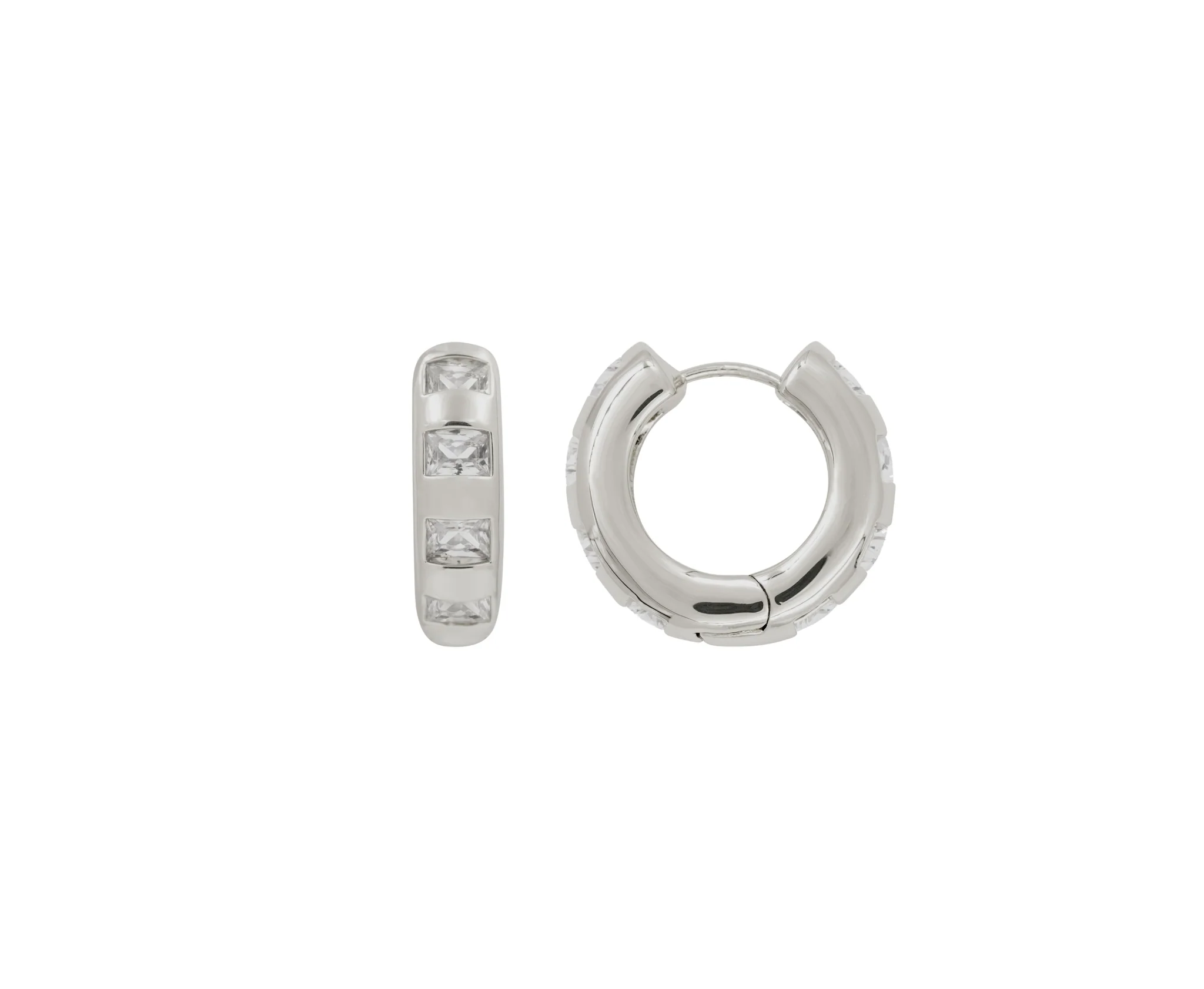 THE BOLD BEZEL HOOPS - Image 3