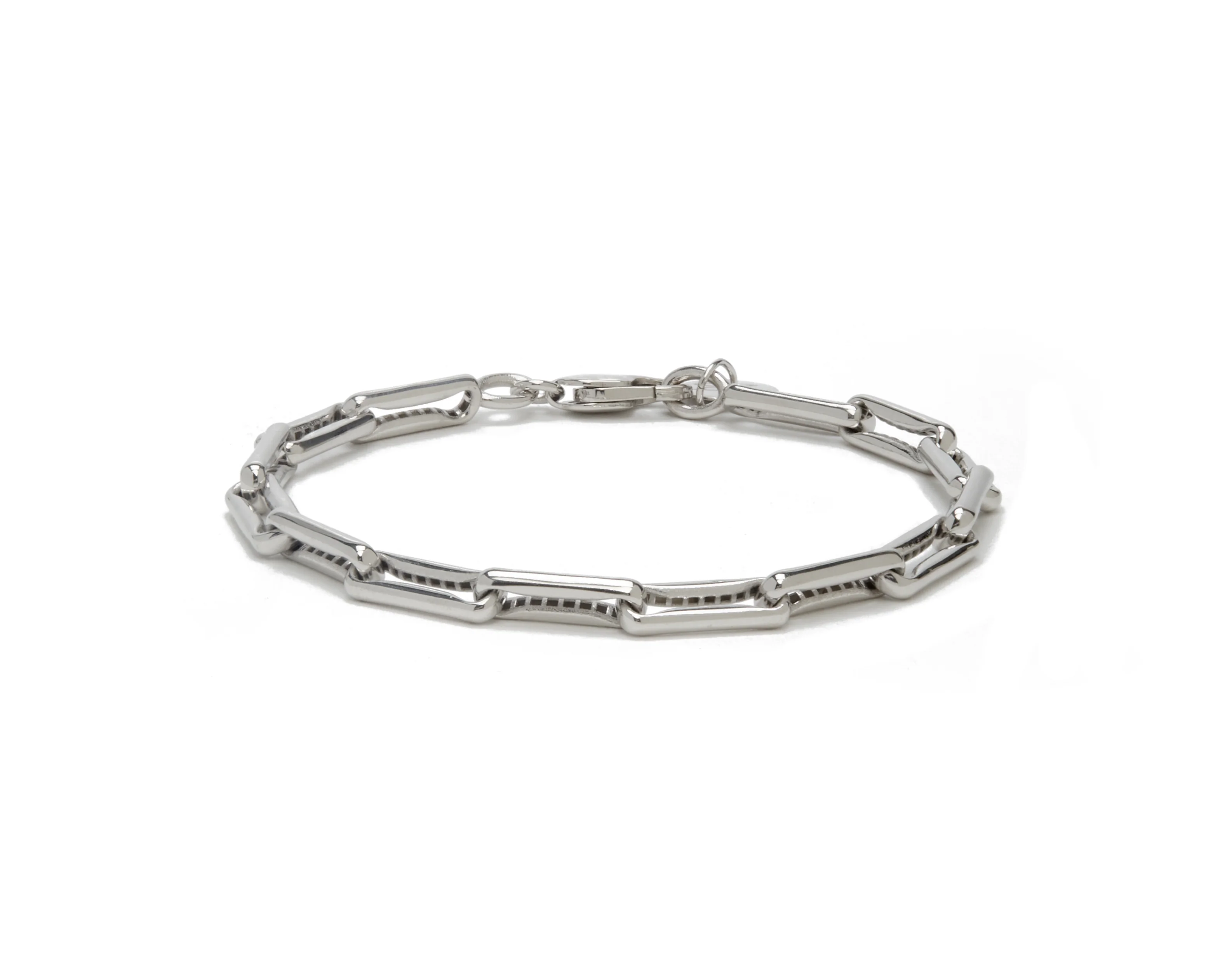 THE SMALL INDENTED PAPERCLIP BRACELET - Image 5