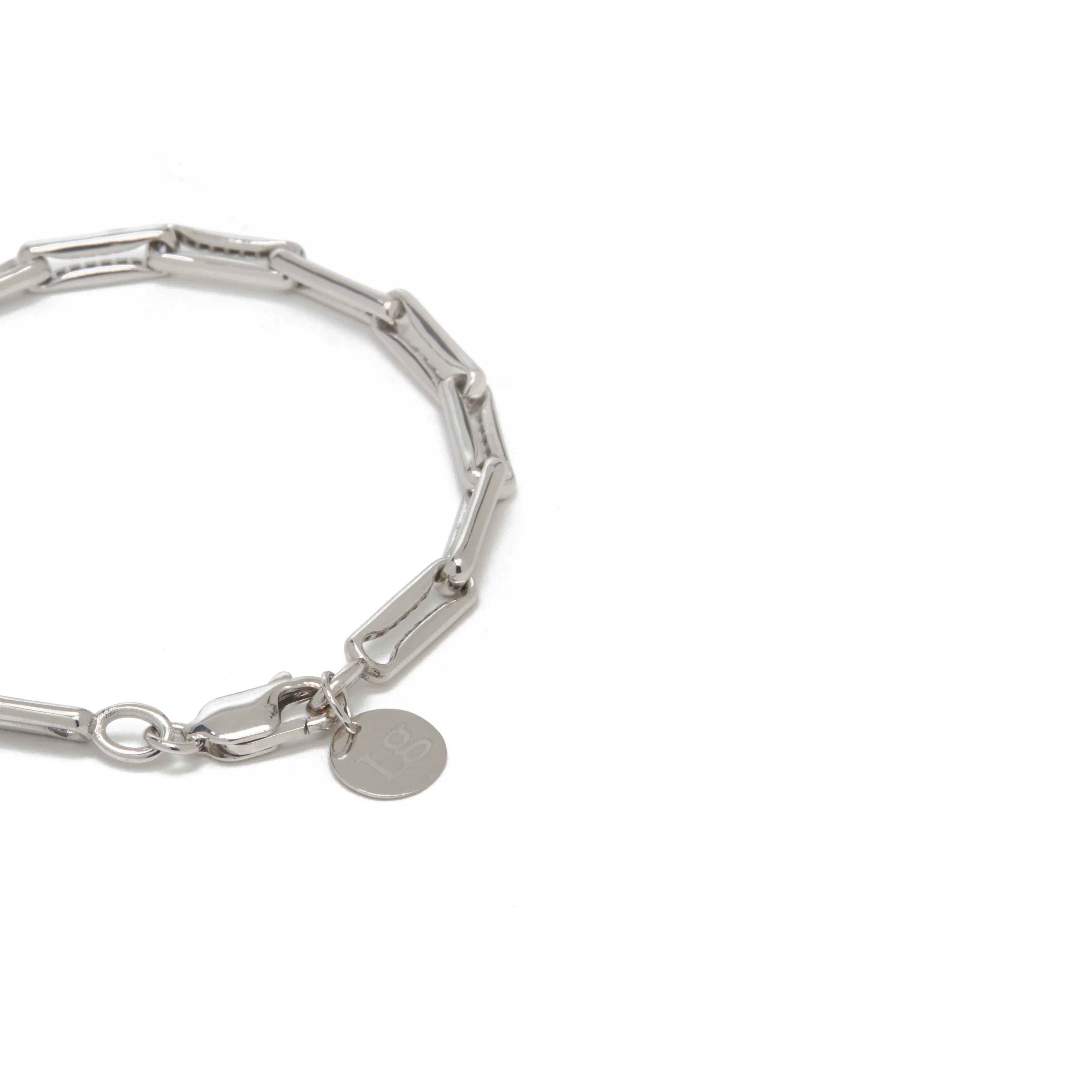 THE SMALL INDENTED PAPERCLIP BRACELET - Image 6
