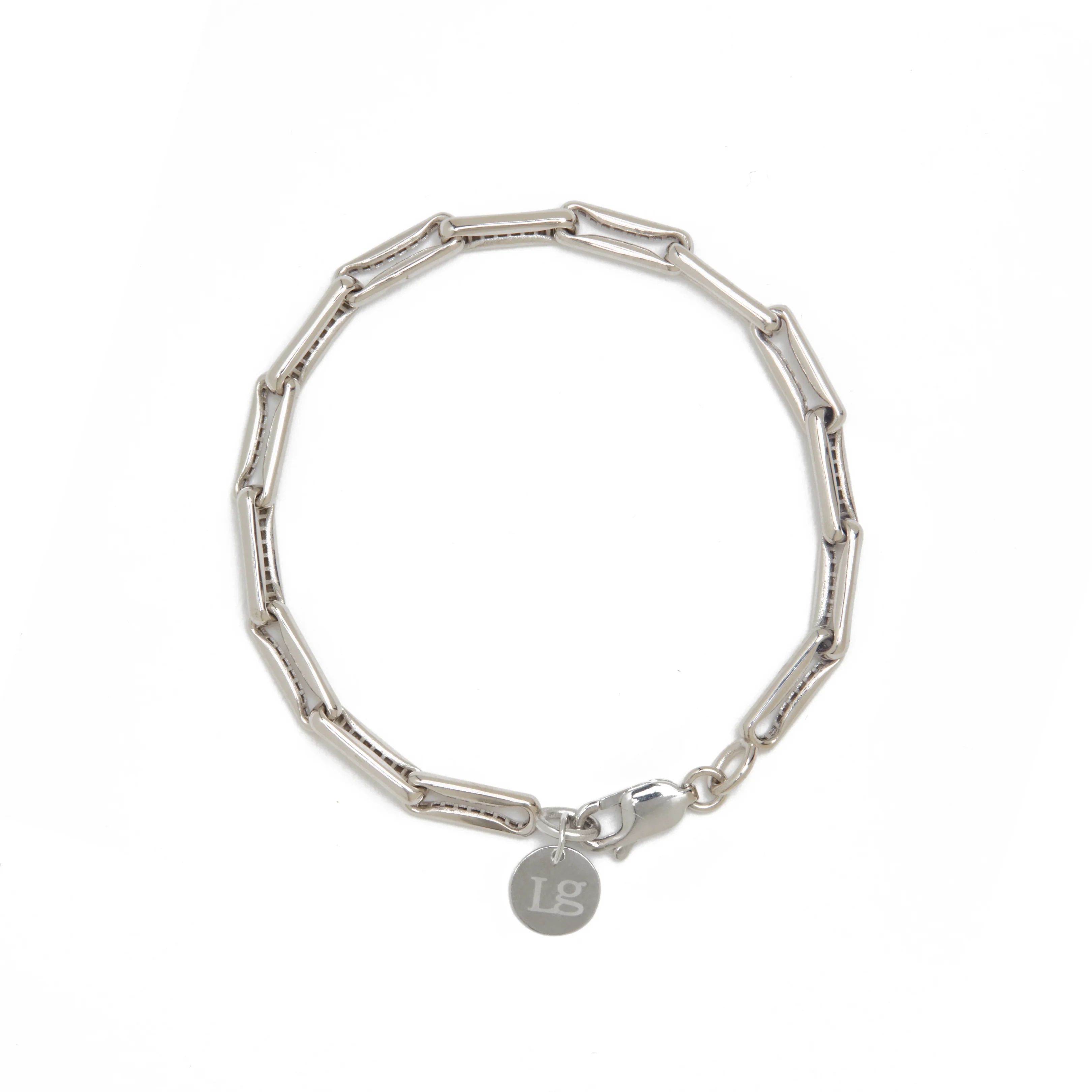 THE SMALL INDENTED PAPERCLIP BRACELET - Image 7