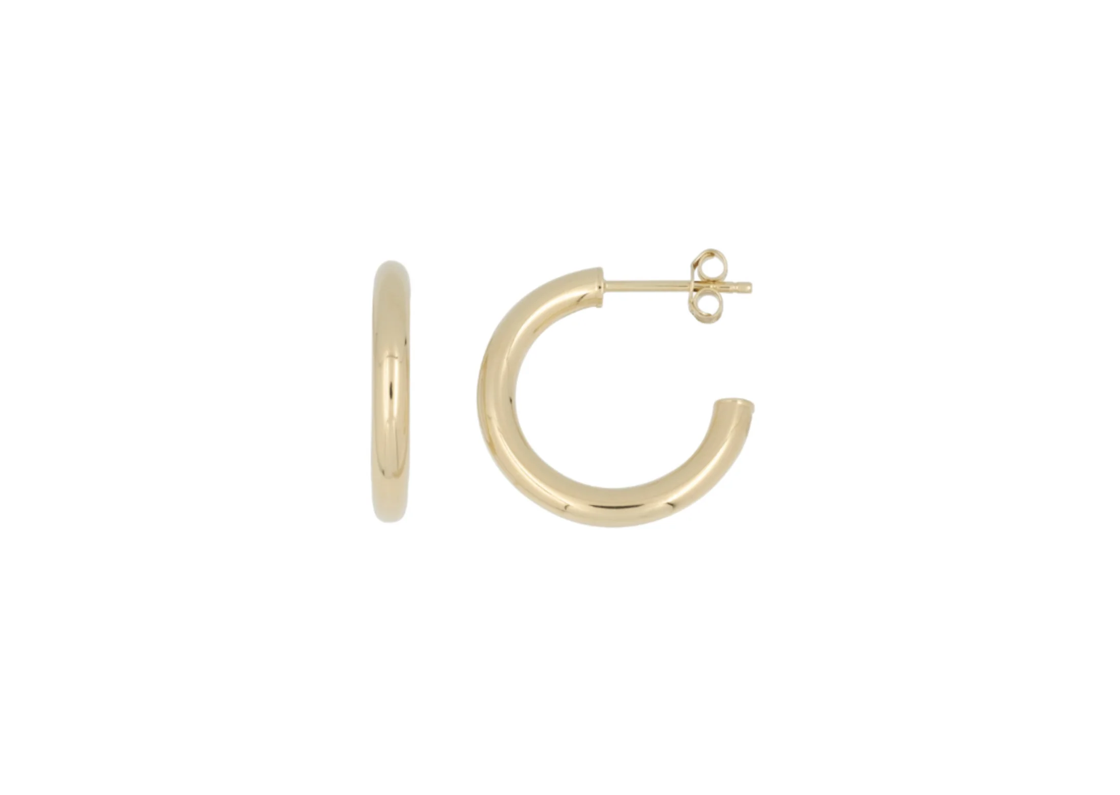 THE 14K 3MM TUBE HOOPS - Image 4