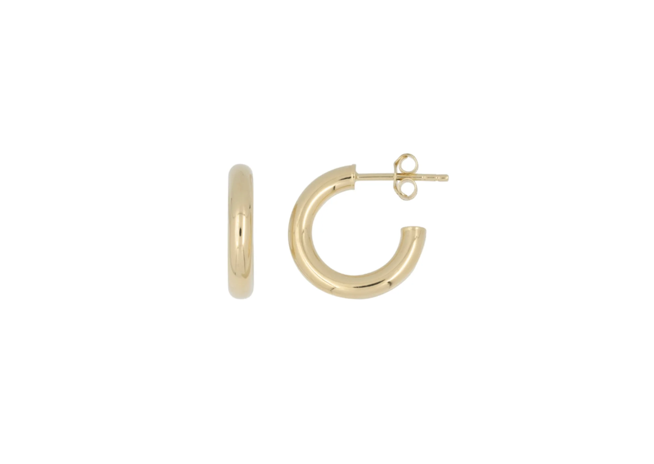 THE 14K 3MM TUBE HOOPS - Image 6