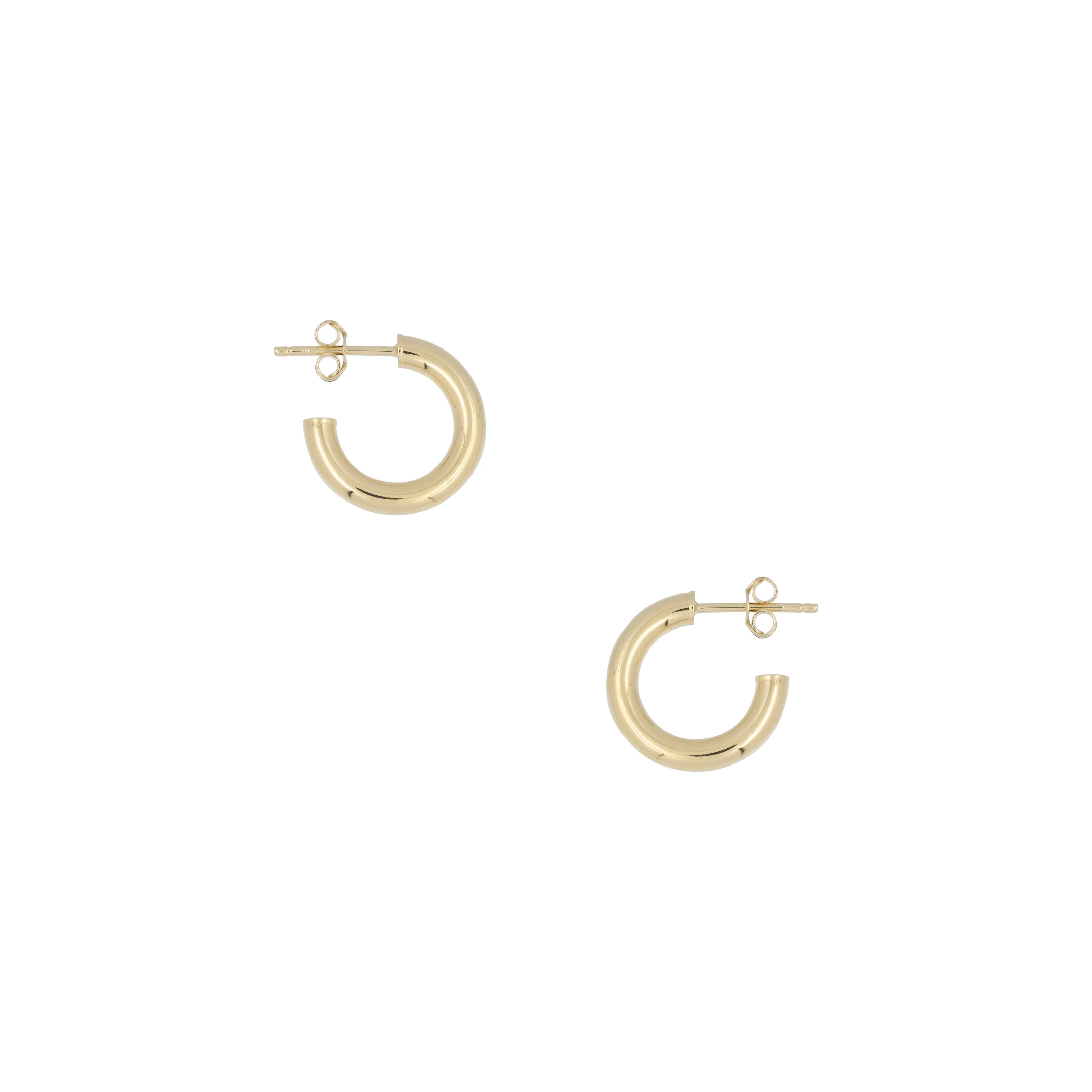 THE 14K 3MM TUBE HOOPS - Image 7