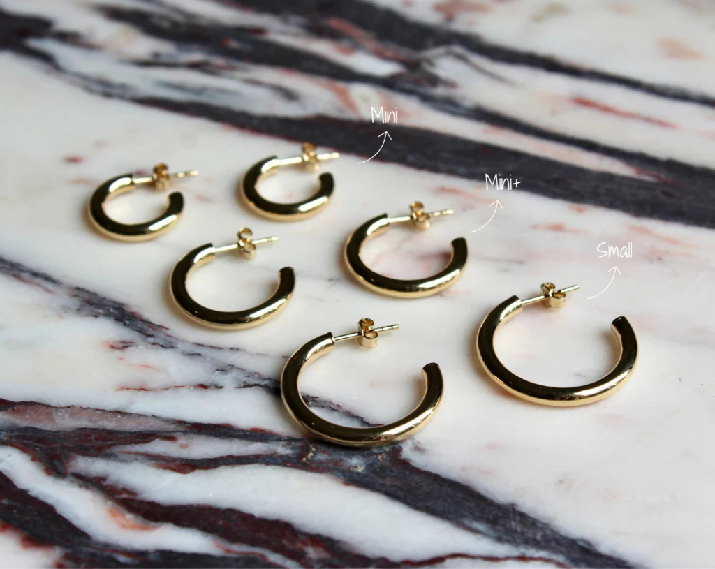THE 14K 3MM TUBE HOOPS - Image 8