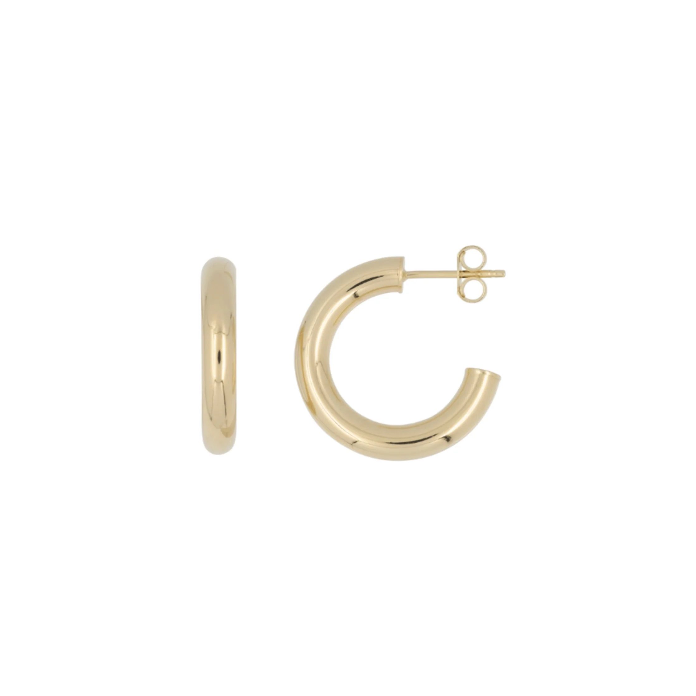 THE 14K 4MM TUBE HOOPS - Image 4