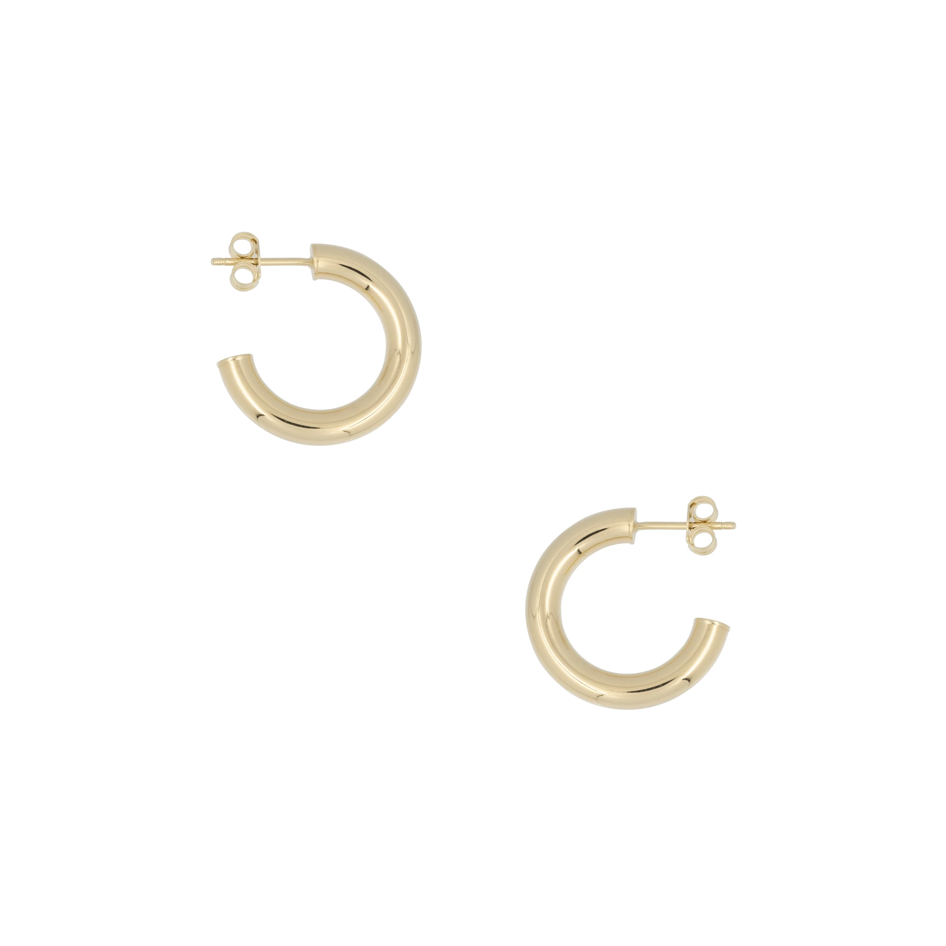 THE 14K 4MM TUBE HOOPS - Image 5