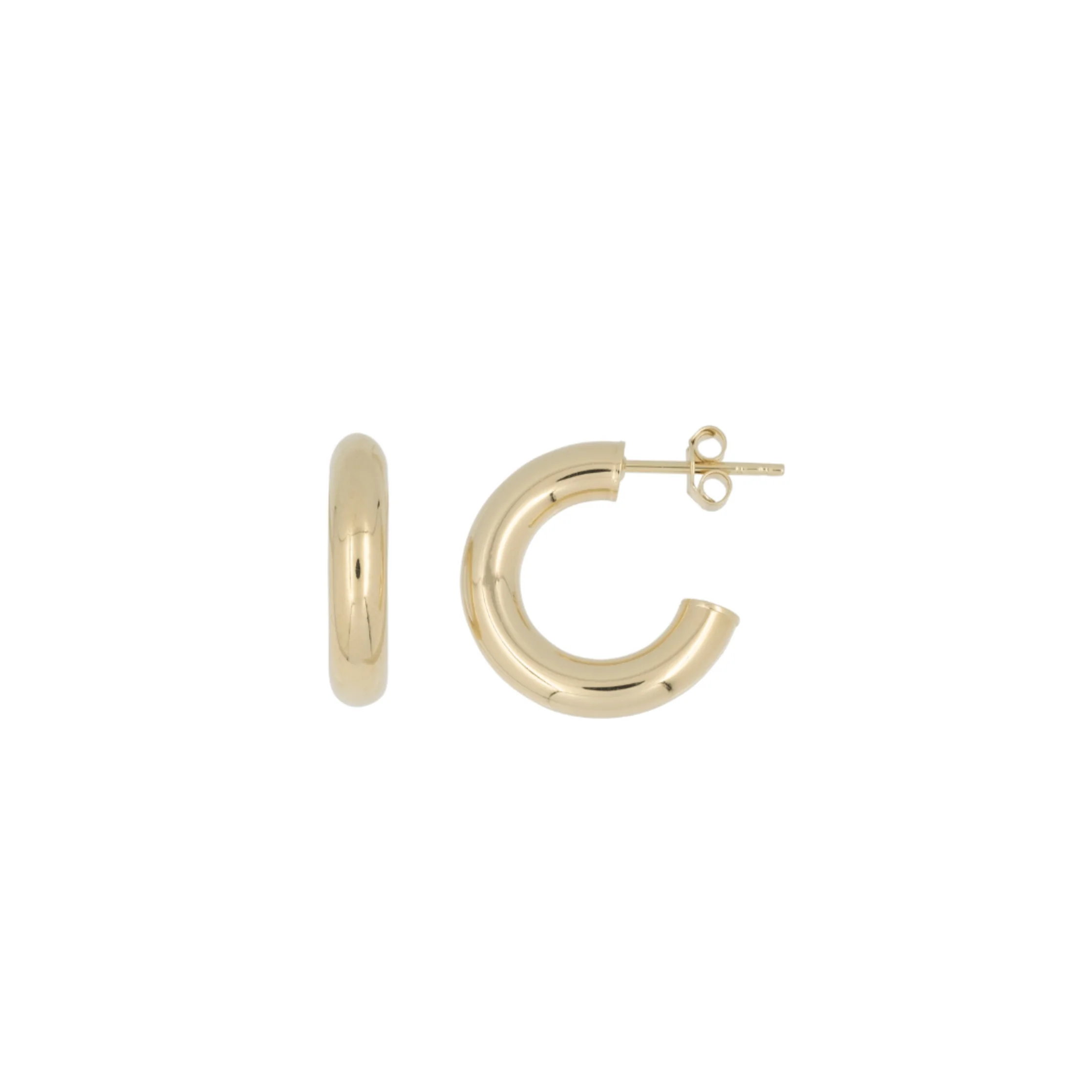THE 14K 4MM TUBE HOOPS - Image 6