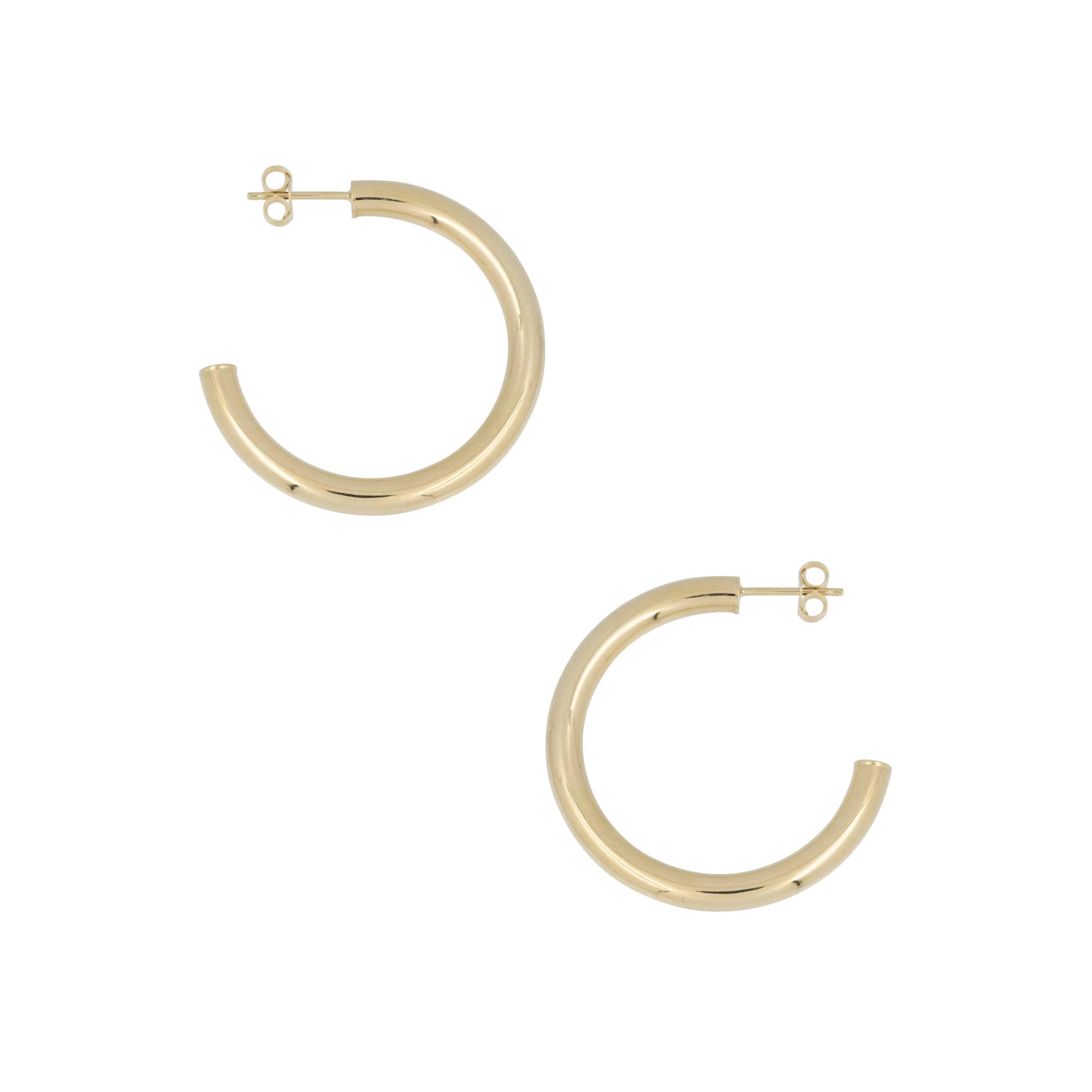THE 14K 4MM TUBE HOOPS - Image 9