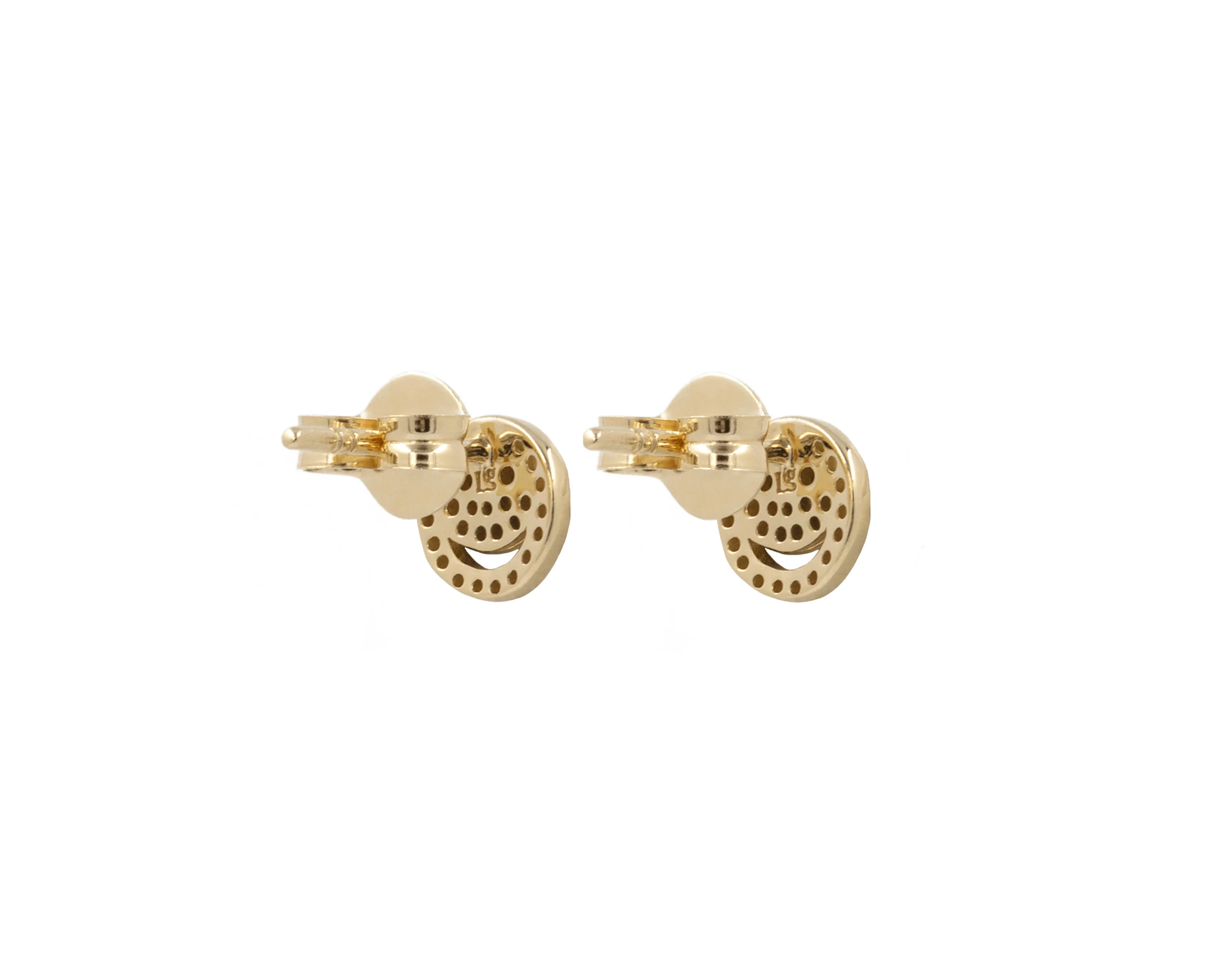 THE PAVÉ HAPPY FACE STUDS - Image 5