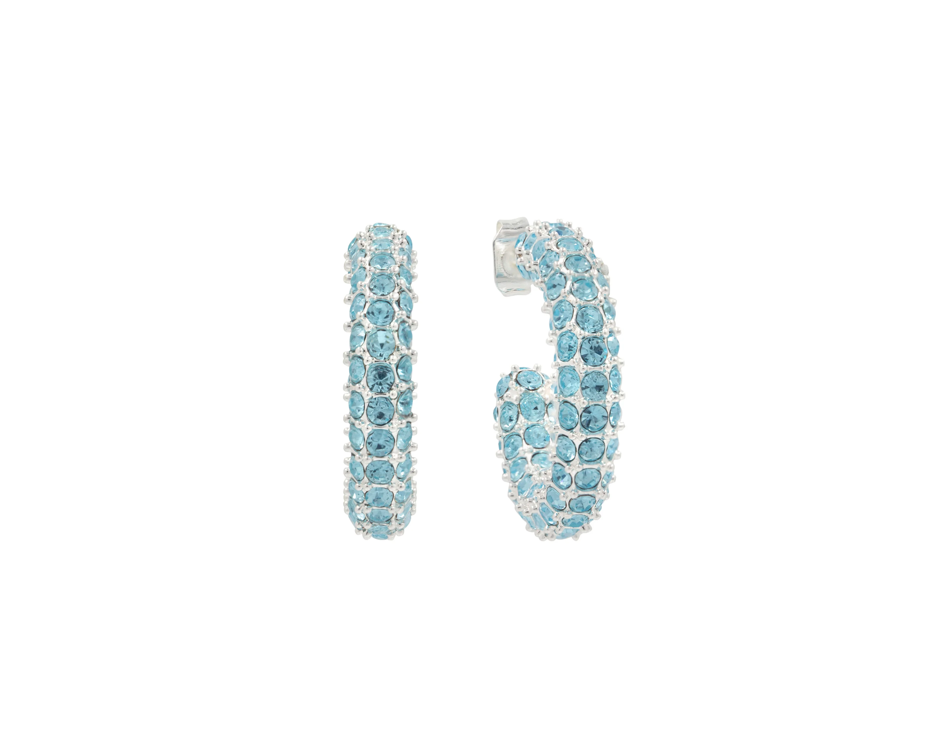 THE BOLD CRYSTAL HOOPS COLOURED CZ - Image 4