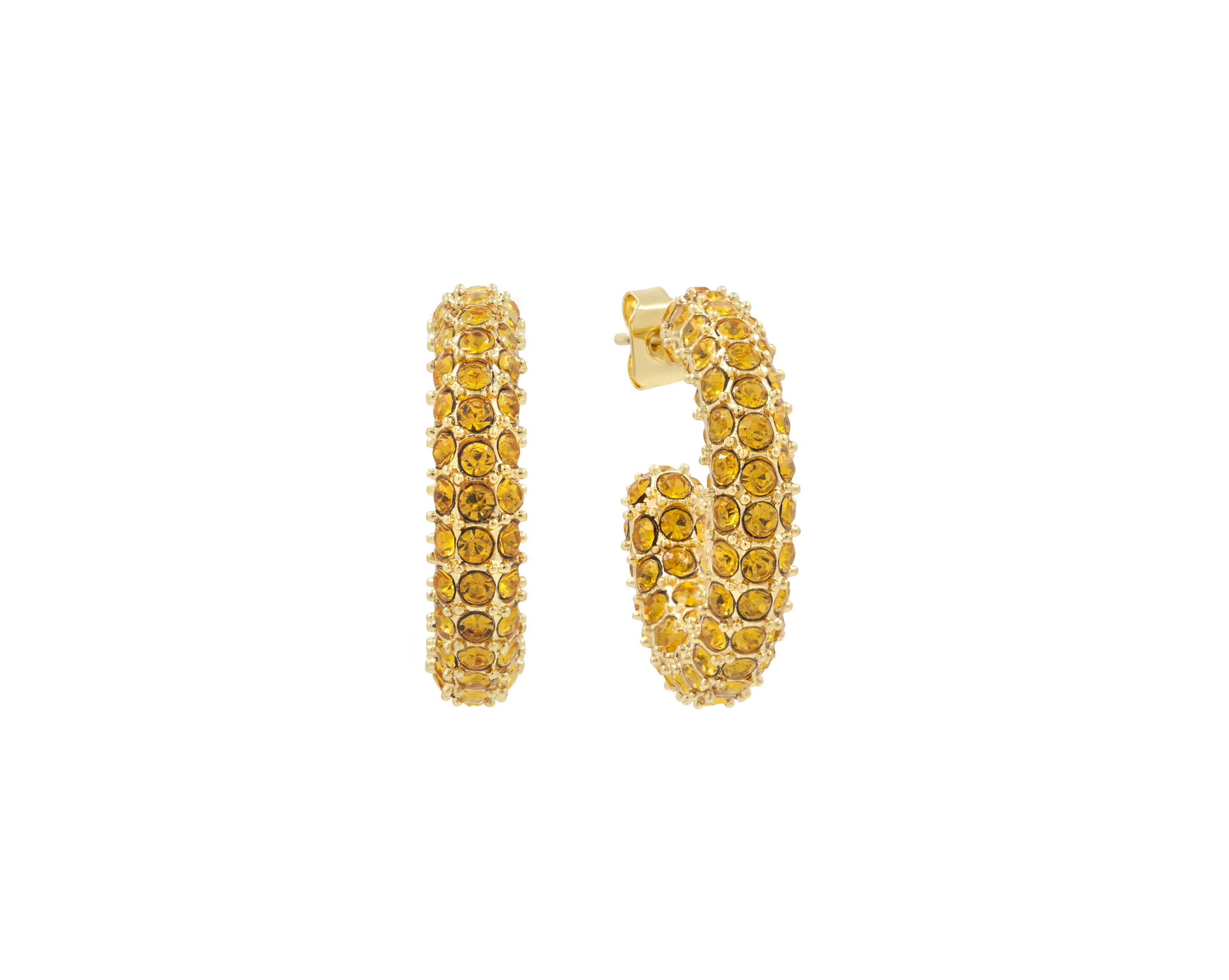 THE BOLD CRYSTAL HOOPS COLOURED CZ - Image 7
