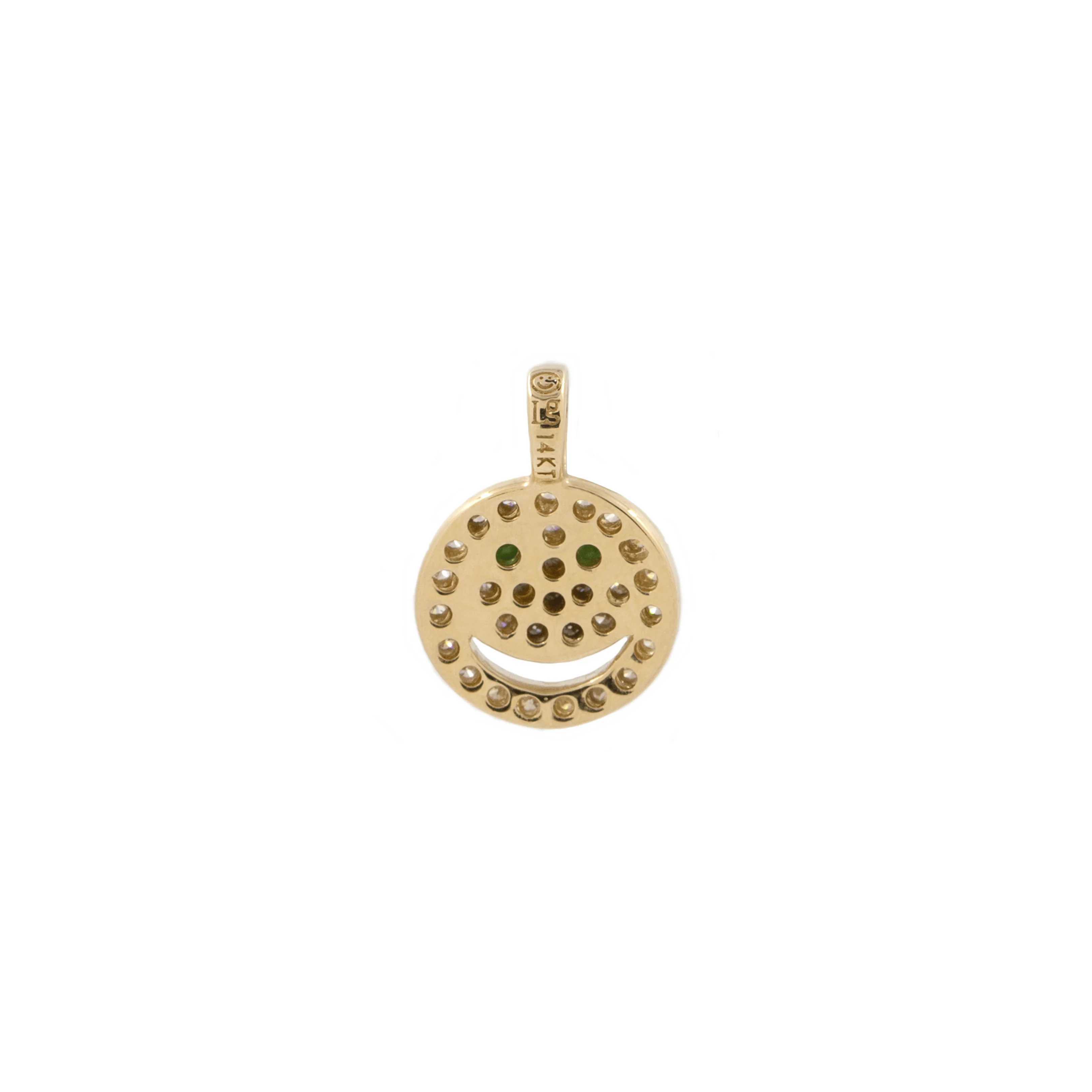 THE PAVÉ HAPPY FACE NECKLACE - Image 3