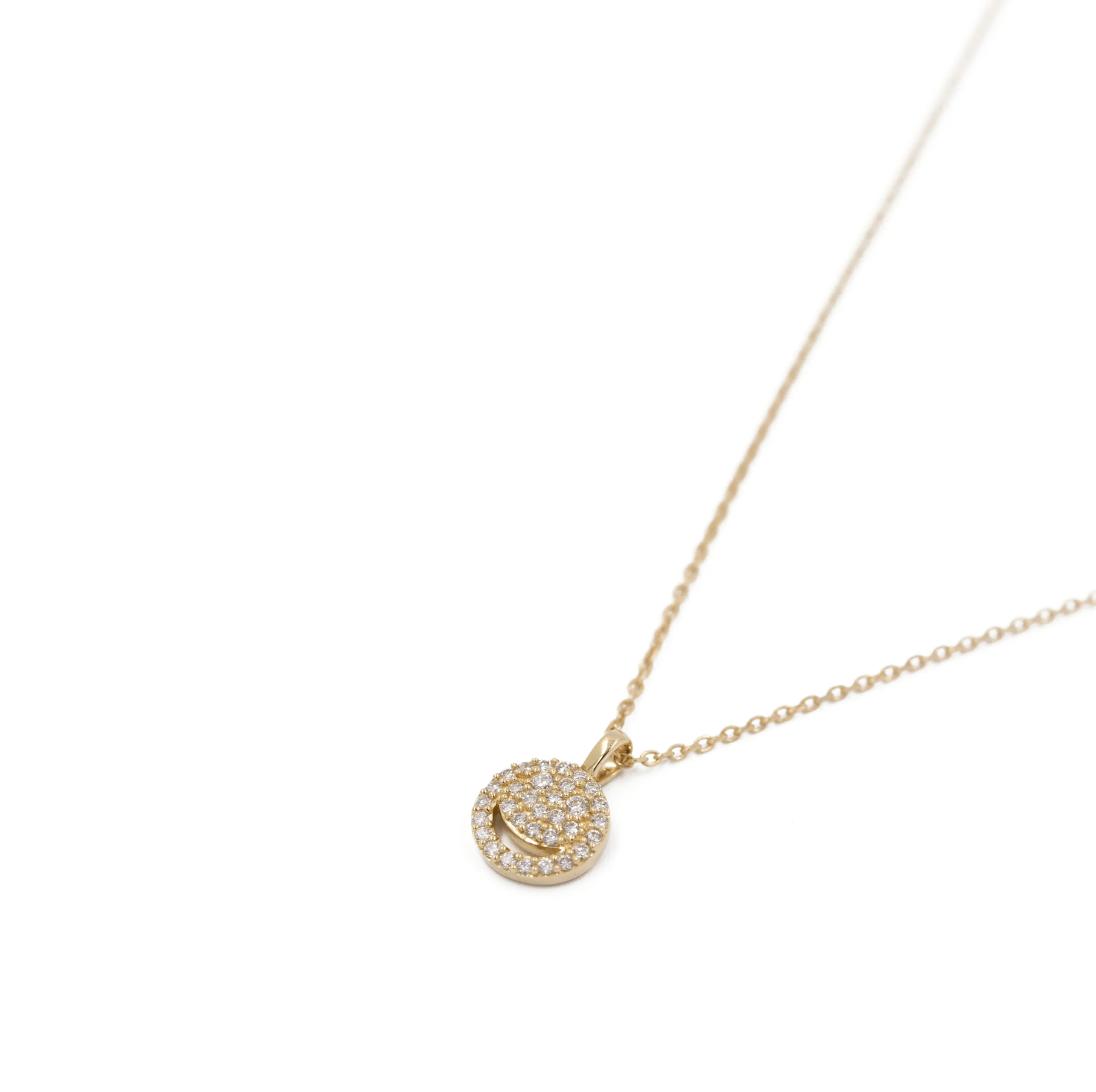 THE PAVÉ HAPPY FACE NECKLACE - Image 5