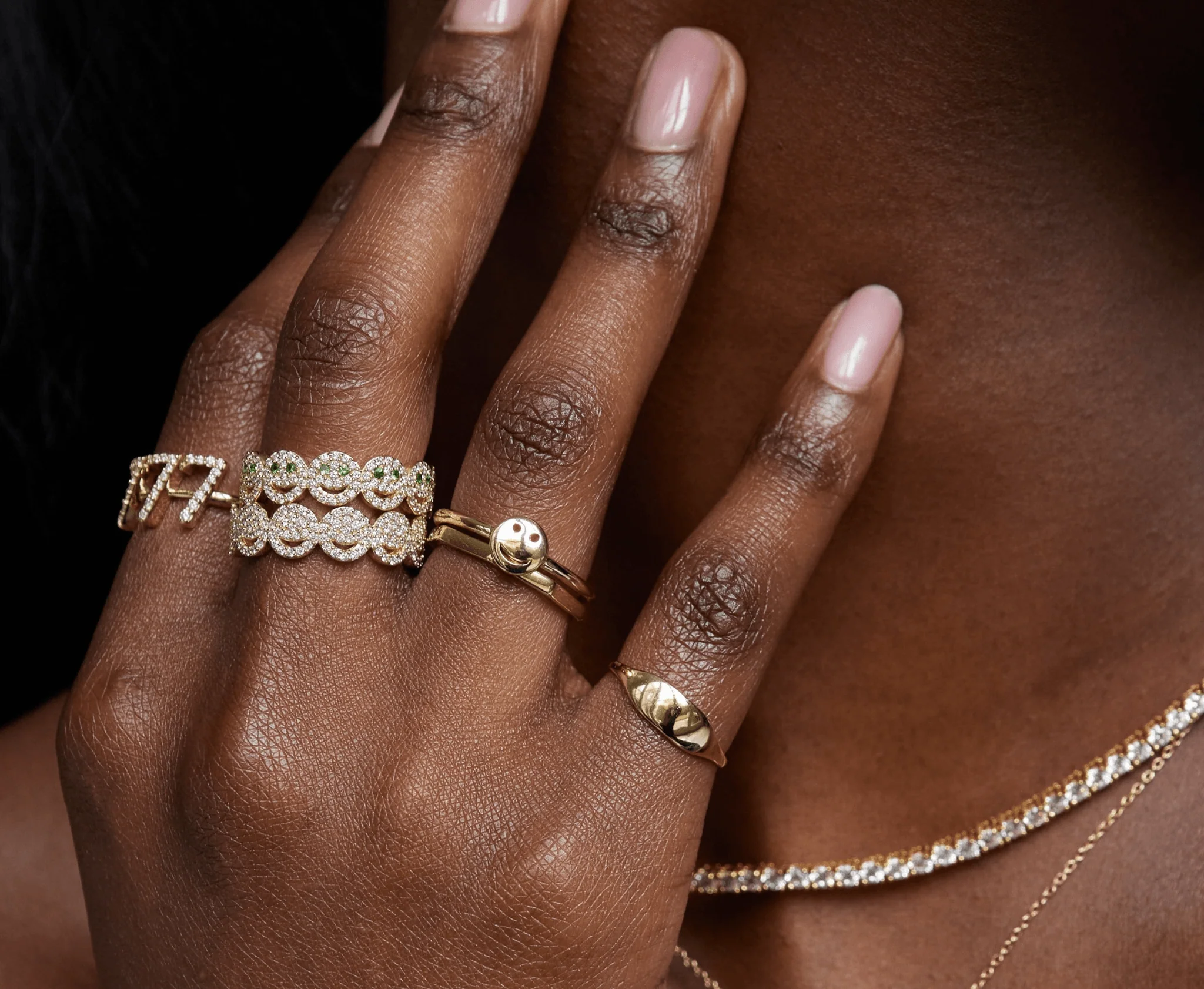 THE PAVÉ ETERNAL HAPPY FACE RING - Image 4