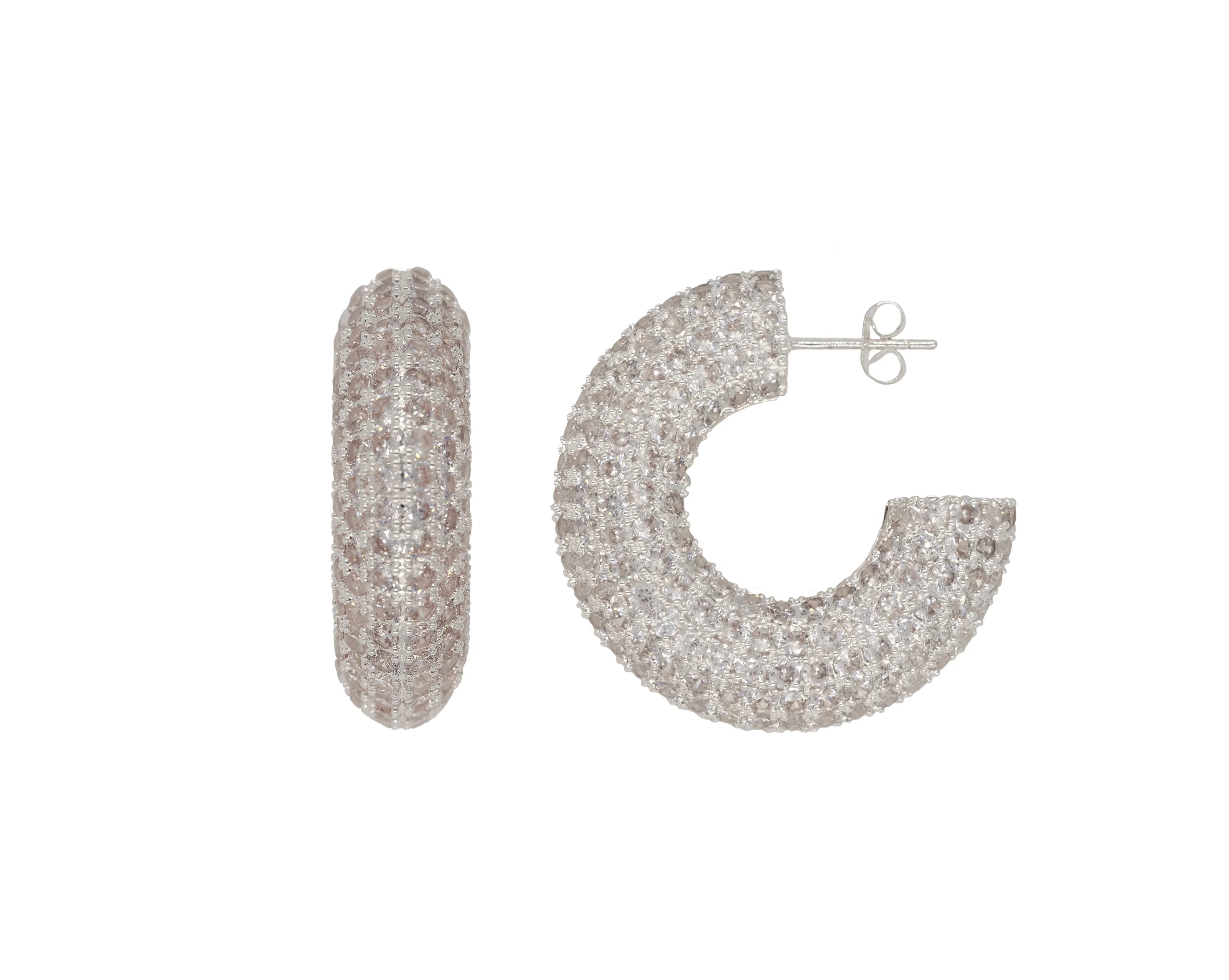 THE LISA PAVÉ HOOPS - Image 3