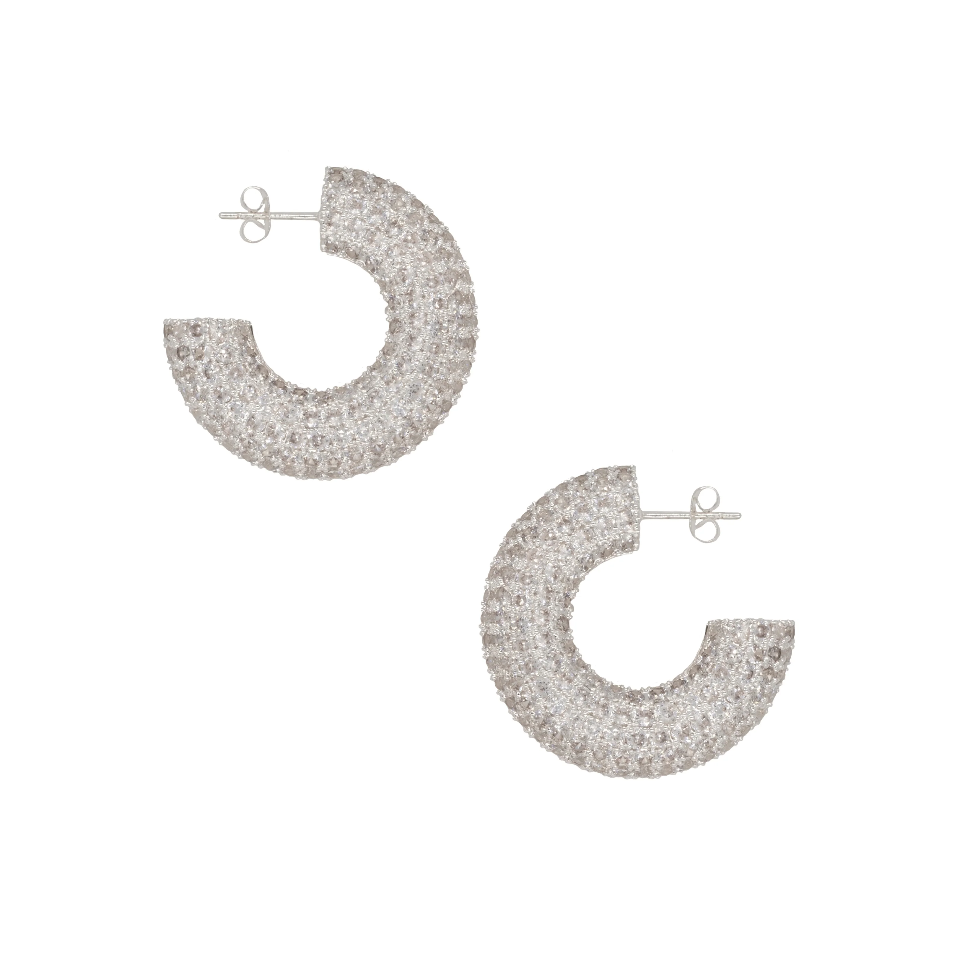 THE LISA PAVÉ HOOPS - Image 4