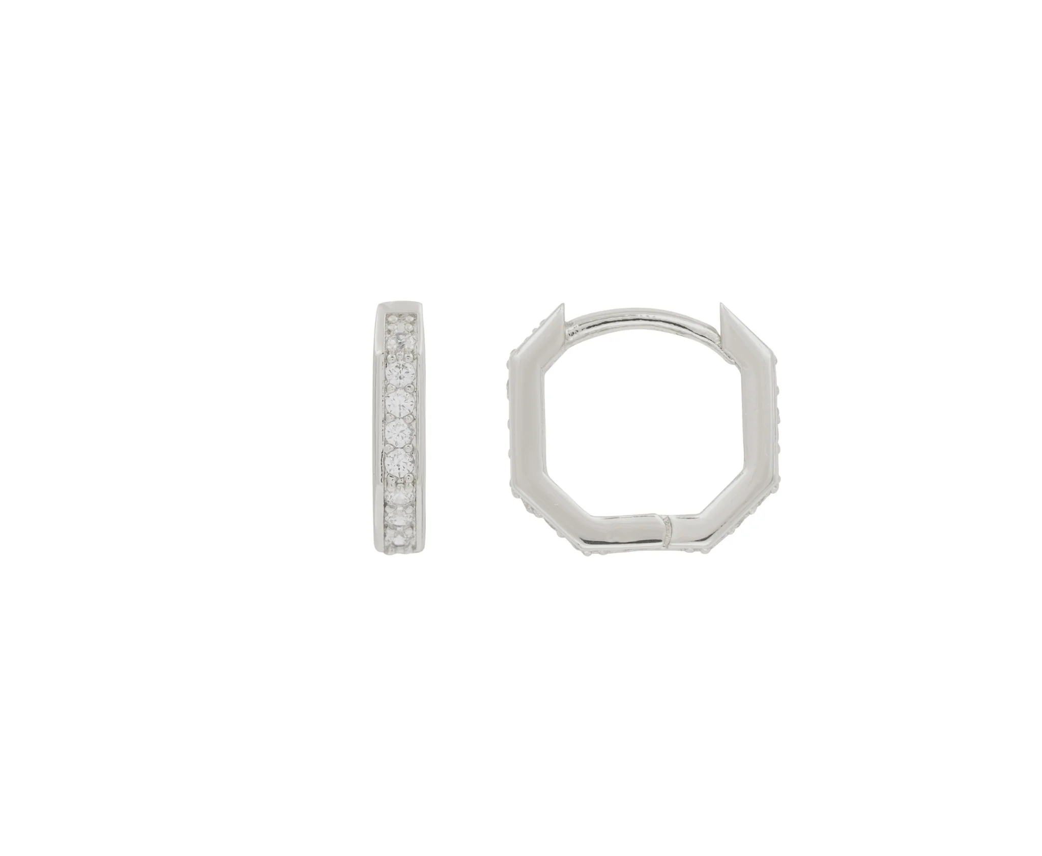 THE OCTAGON PAVÉ HUGGIES - Image 3