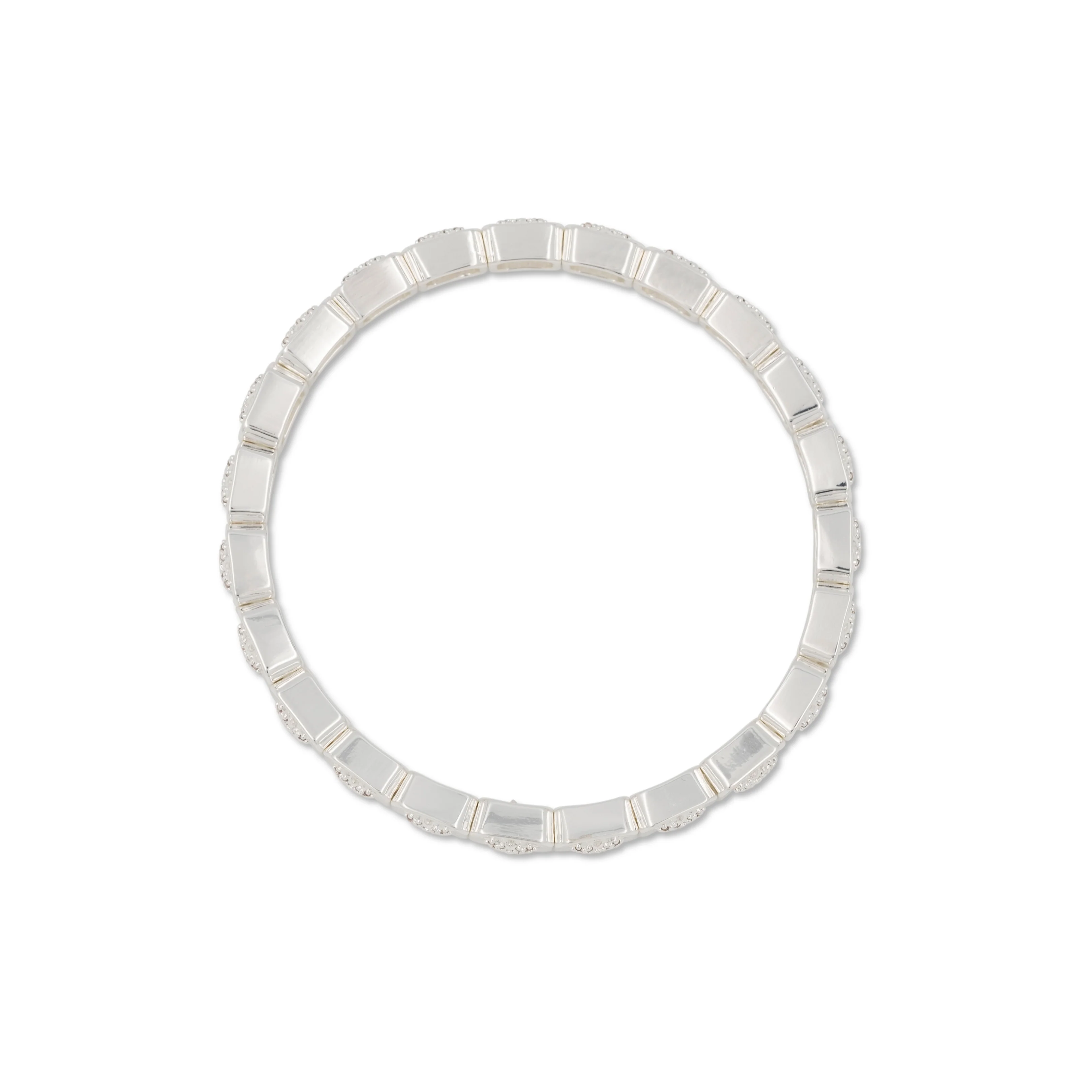 THE PAVÉ PUFFED HEART BRACELET - Image 3