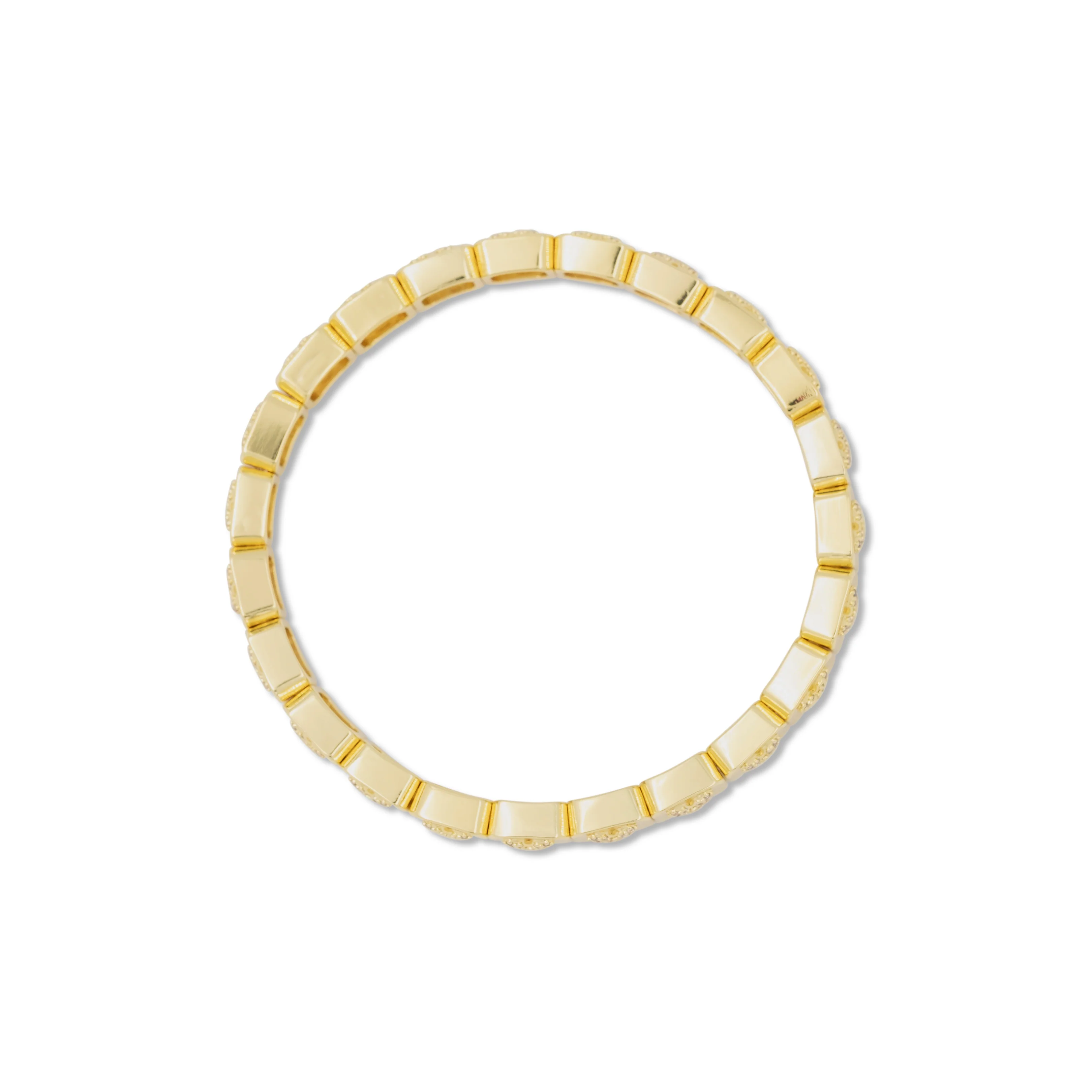 THE PAVÉ PUFFED HEART BRACELET - Image 6